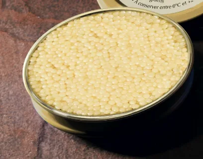 تصویر 1 از خاویار سفید مزه ظریف ماندگاری بالا